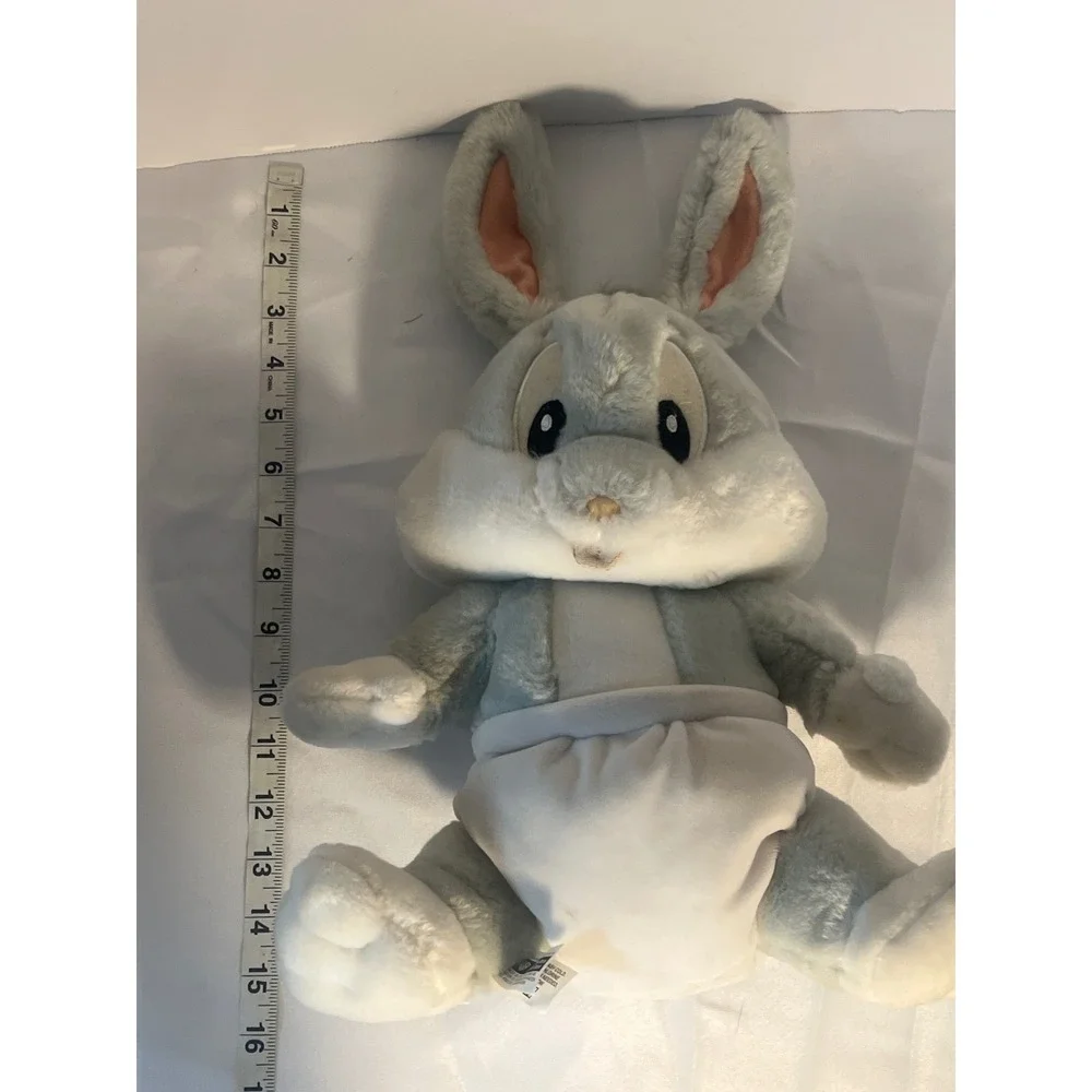Vintage Warner Bros Studio Store Bugs Bunny Diaper‎ Plush Toy 2000